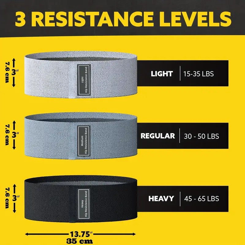 Fitness Resistance Band Hip Exercise Band Knitting Belt